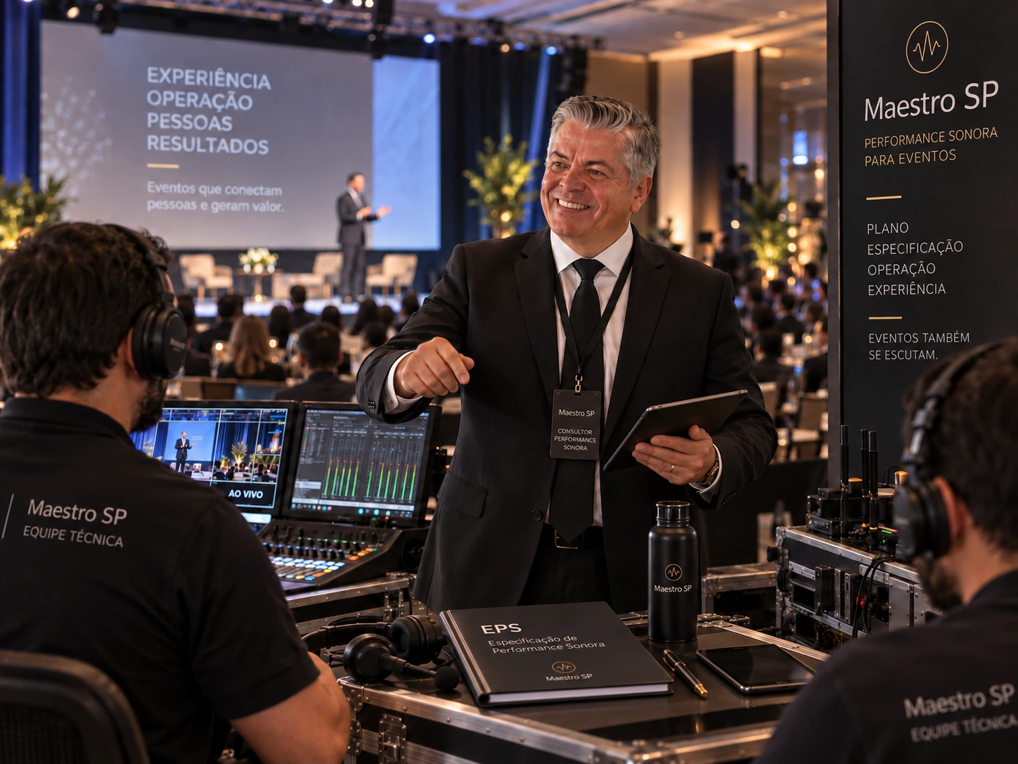 Operação Sonora em evento — fotografia oficial Maestro SP