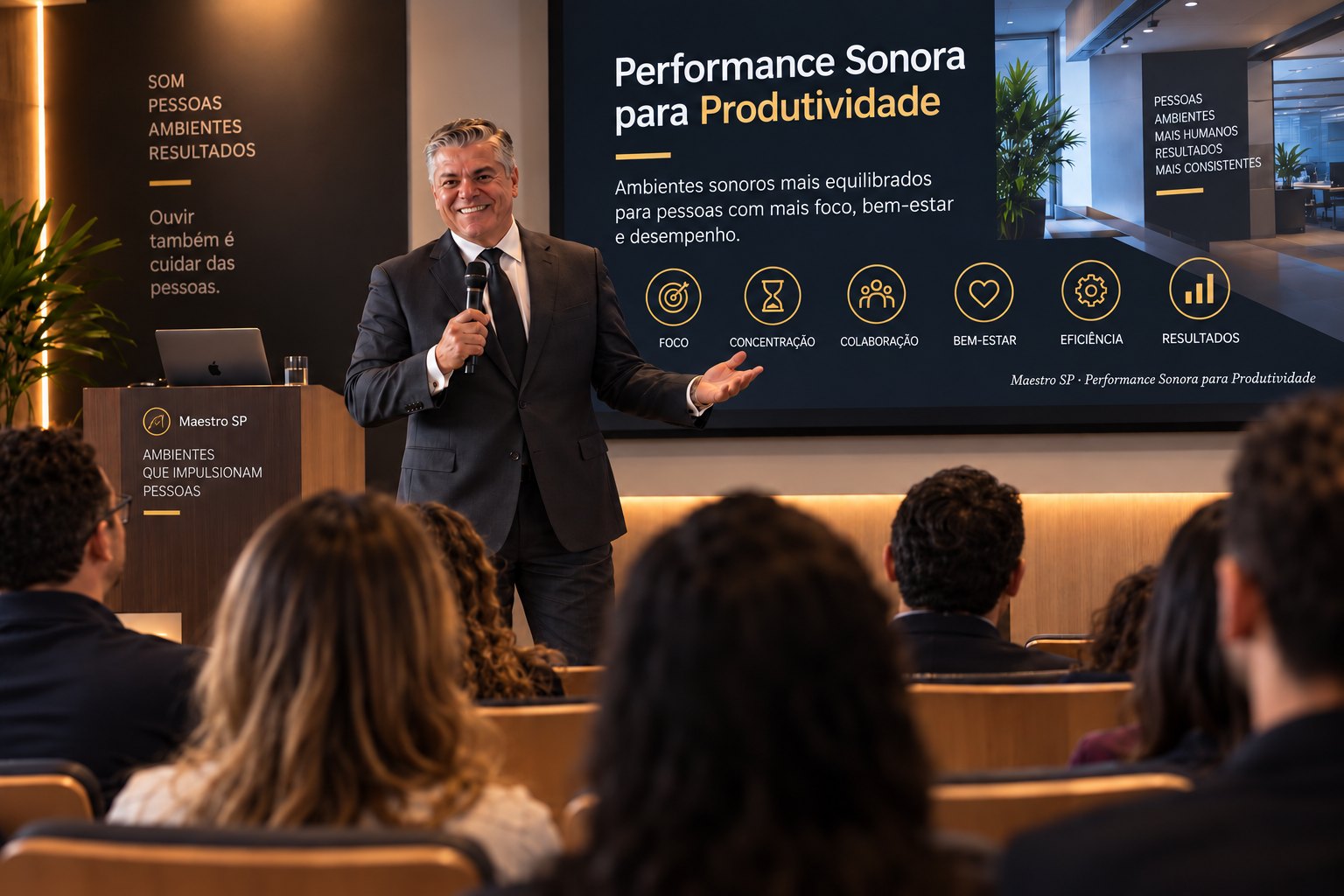Sound Performance for Productivity presented to a corporate team